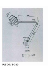 Techno Piu Zware LED-lamp met lange armen