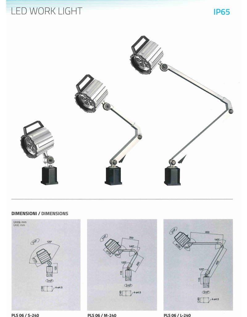 Techno Piu Zware LED-lamp Kort