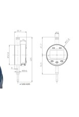 Dasqua Digitale meetklok 5-knops -  0-12,7mm x0,001mm