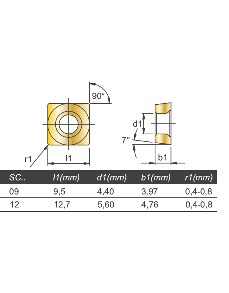 Phantom Wisselplaat SCMT09T304