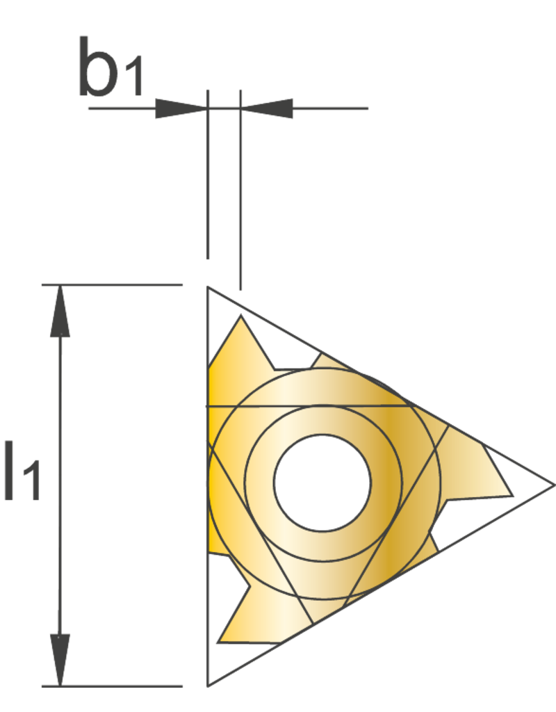 Phantom Deelprofiel - 22ER 60° - uitwendige 3,5-5mm