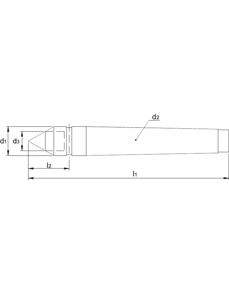 International Tools Vast Center met HM-punt‚ 60°‚ MK 1