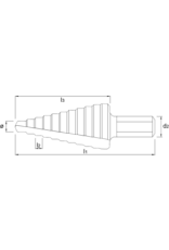 Phantom 3,2-12,7(1/8"-1/2") HSS Plaatboor INCH maten