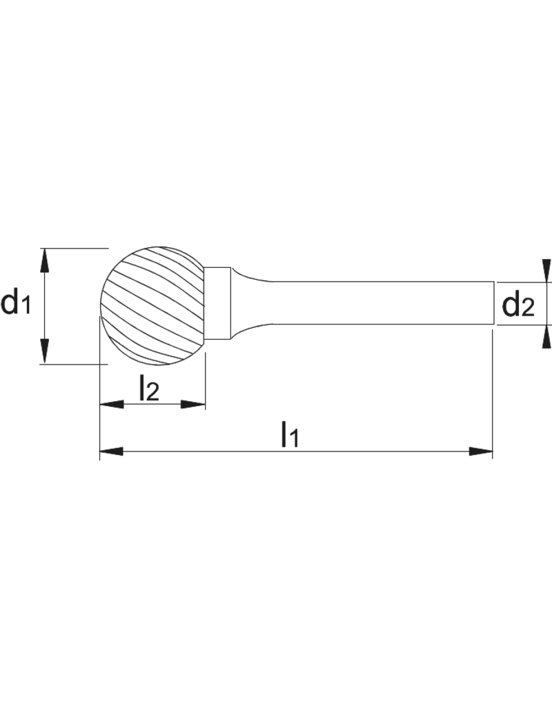 International Tools 8 mm HM Stiftfrees model D