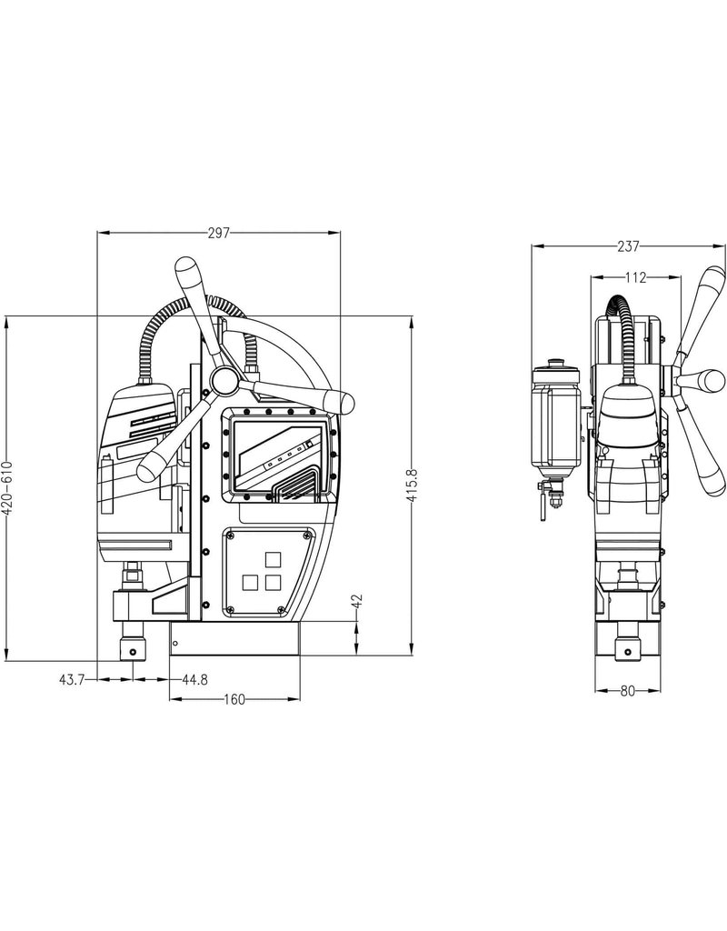 Euroboor Draadloze kernboormachine EBM.360