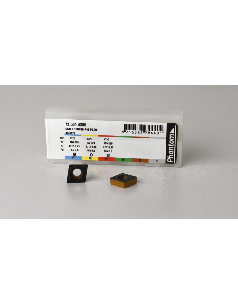 Phantom Wisselplaat CCMT 12T408 - Staal (Prijs per stuk)