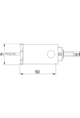 Phantom Phantom - HM-tip Gatfrees tot 12 mm, boordiepte 50mm