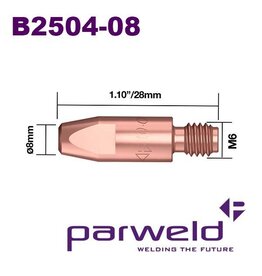 Parweld Parweld | Contacttip  ALU 1.0mm M6 - 28mm PRO25