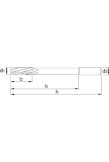 Phantom Phantom HSS Machineruimer - Cilindrisch