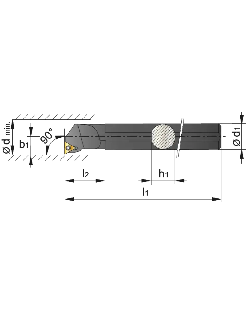 Phantom Phantom Blindboorbeitel 90° S25T-CTFPR 16