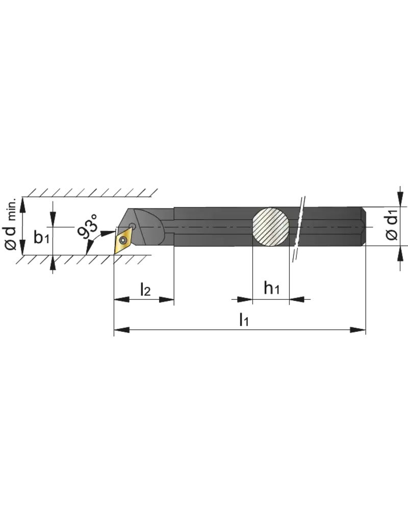 Phantom Phantom Blindboorbeitel 93° S12Q SDUCR 07