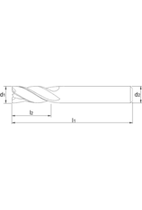 Phantom Phantom VHM Vari-frees, 4-snijder HP2 AlCrN