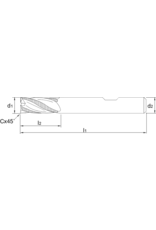 Phantom Phantom VHM Ruwfrees lang, Aluminium