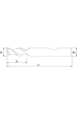 Phantom Phantom HSS-Co Schachtfrees, 2-snijder Aluminium