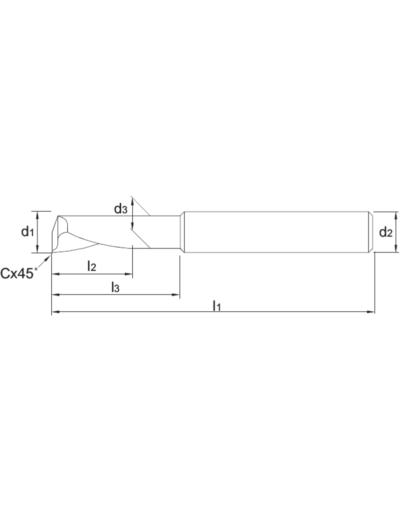 Phantom Phantom HSS-Co Eensnijder Aluminium