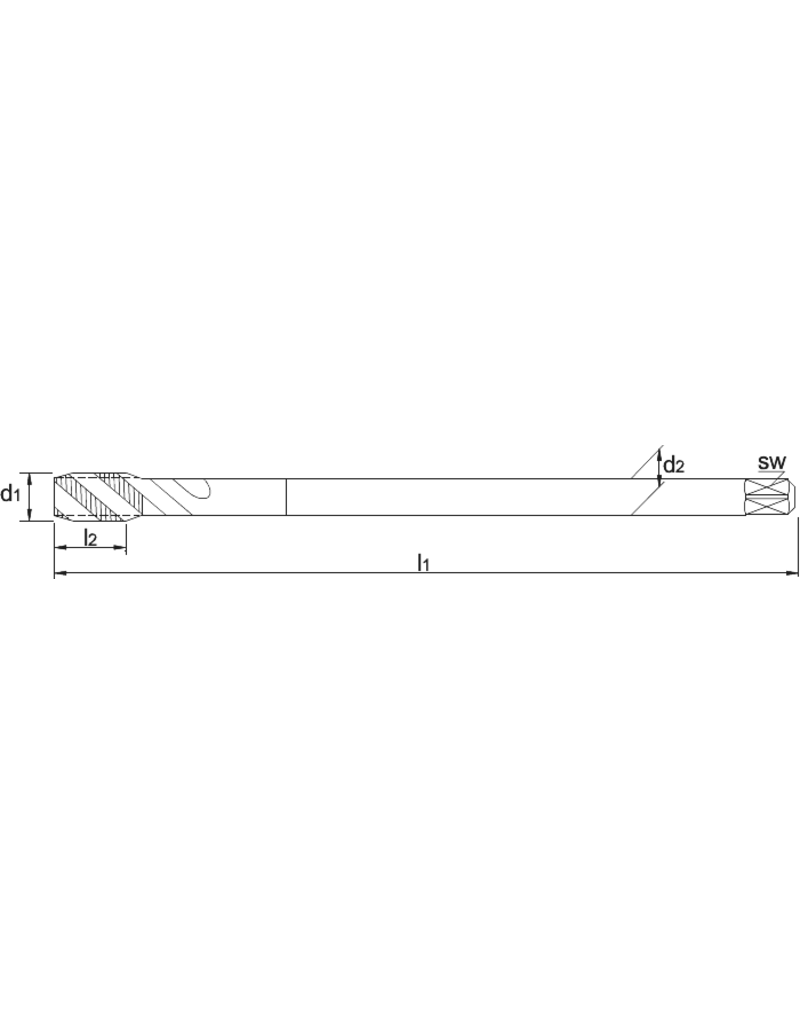 Phantom Phantom HSS-E Machinetap, lang, blind