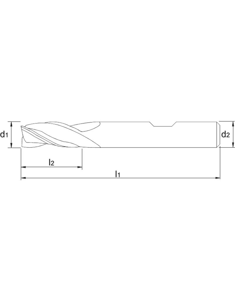 Phantom Phantom HSS-Co Schachtfrees, 3-snijder lang