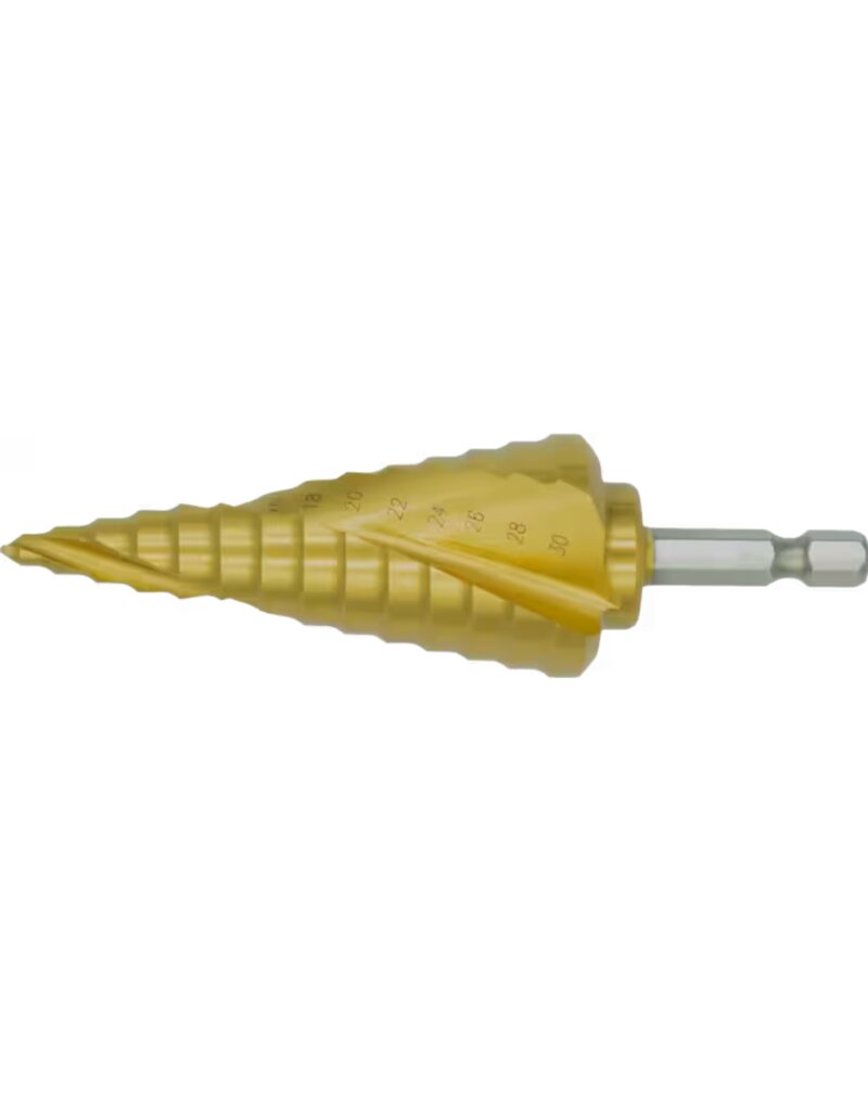 Phantom Phantom HSS Getrapte Plaatboor‚ TiN, Bitopname