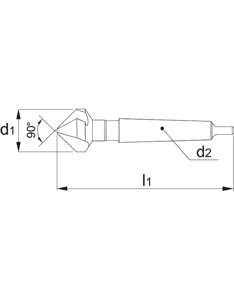 Phantom HSS-E Verzinkboor Conusopname