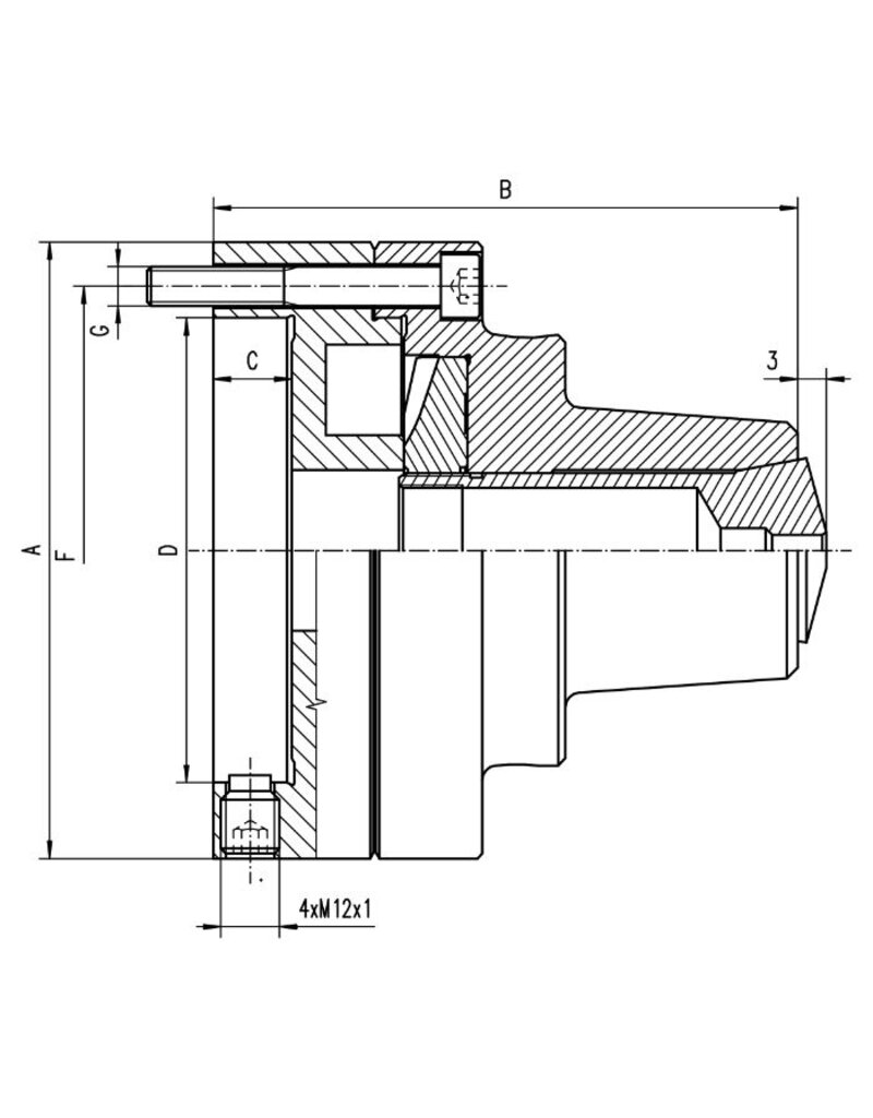 Bison Bison | 15C Spantangklauwplaat, Type 3960,