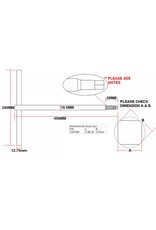 Extended Chuck Key 13.90mm - 400mm (RLX 425)