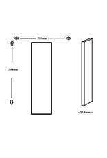 Window Glass 320 x1504 x 20.6 SLX / RLX 425 2M 555 Lathe New Type