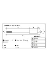 Aantrekstang XYZ RMX 2500 SK30-M12 620mm