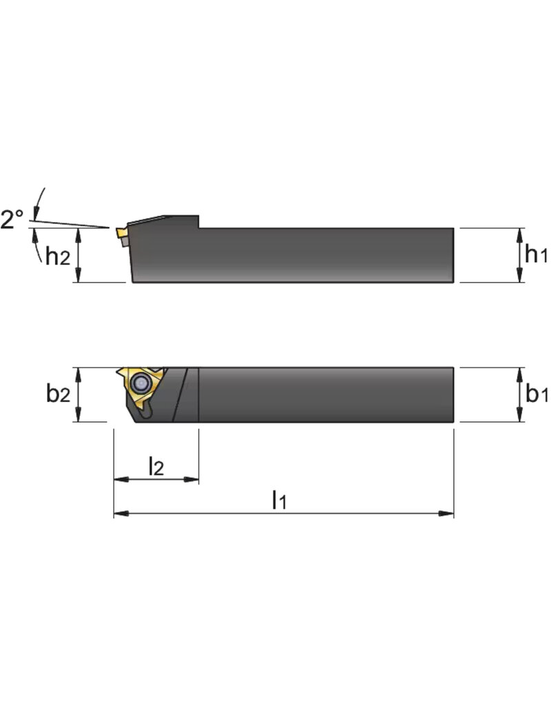 Phantom Draadsnijhouder 25x25 ER16, Links