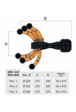 Techno Piu Schuurtoestel voor draaibank model SBH M20