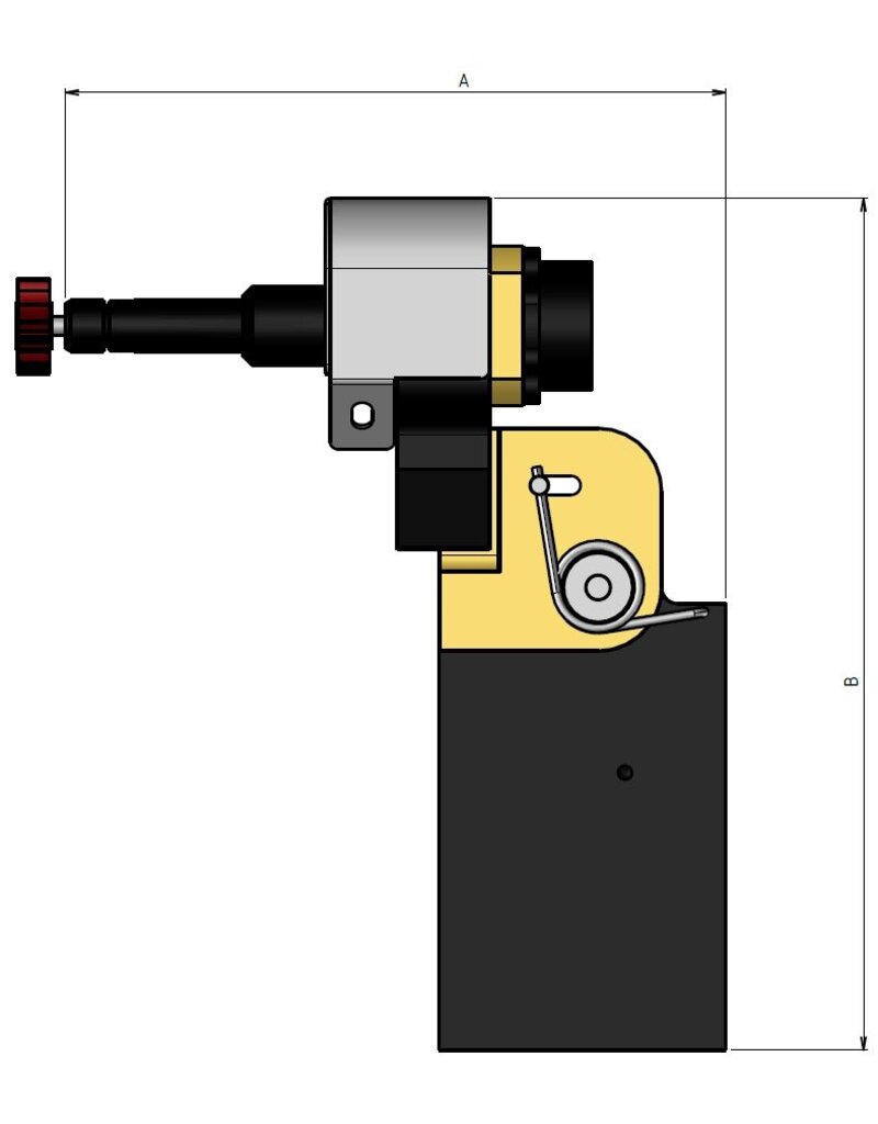 Schuurtoestel voor draaibank model SWH A01