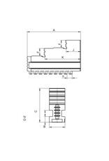 Bison Bison | Harde Inw. Bekken, 4St.