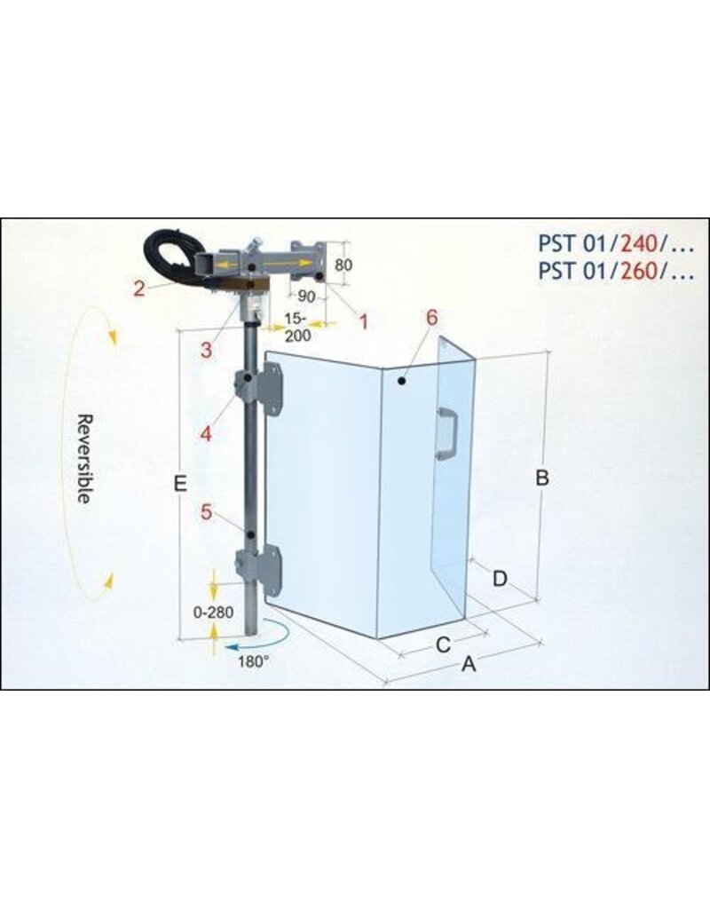 Tecno Piu Beschermkap voor Steekbank