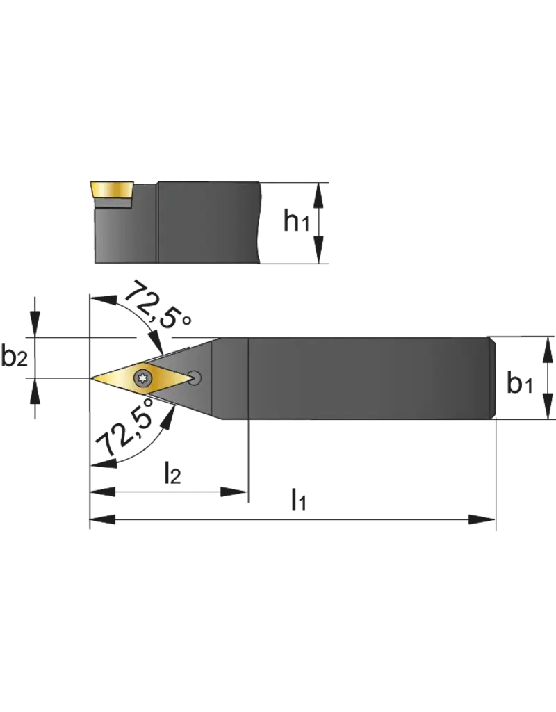 Harlingen Harlingen Puntbeitel SVVCN 1616  H11 72° Type VCMT