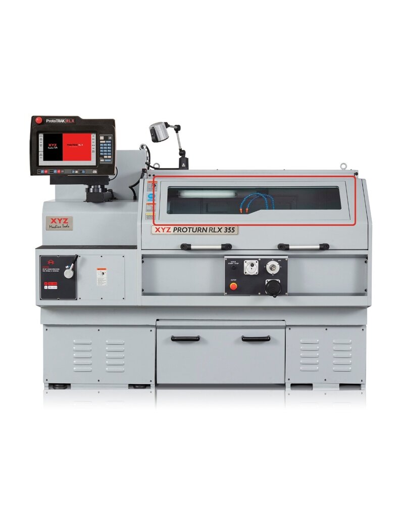 Window Glass 320 x 1230 x 20.6 SLX / RLX 355 Lathe New Type