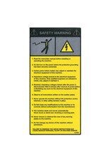 Warning Safety Elec - Label