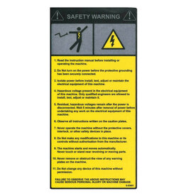 Warning Safety Elec - Label