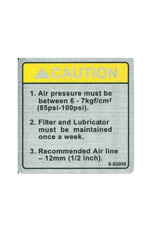 Caution Sticker S-S2050