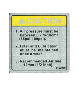 Caution Sticker S-S2050