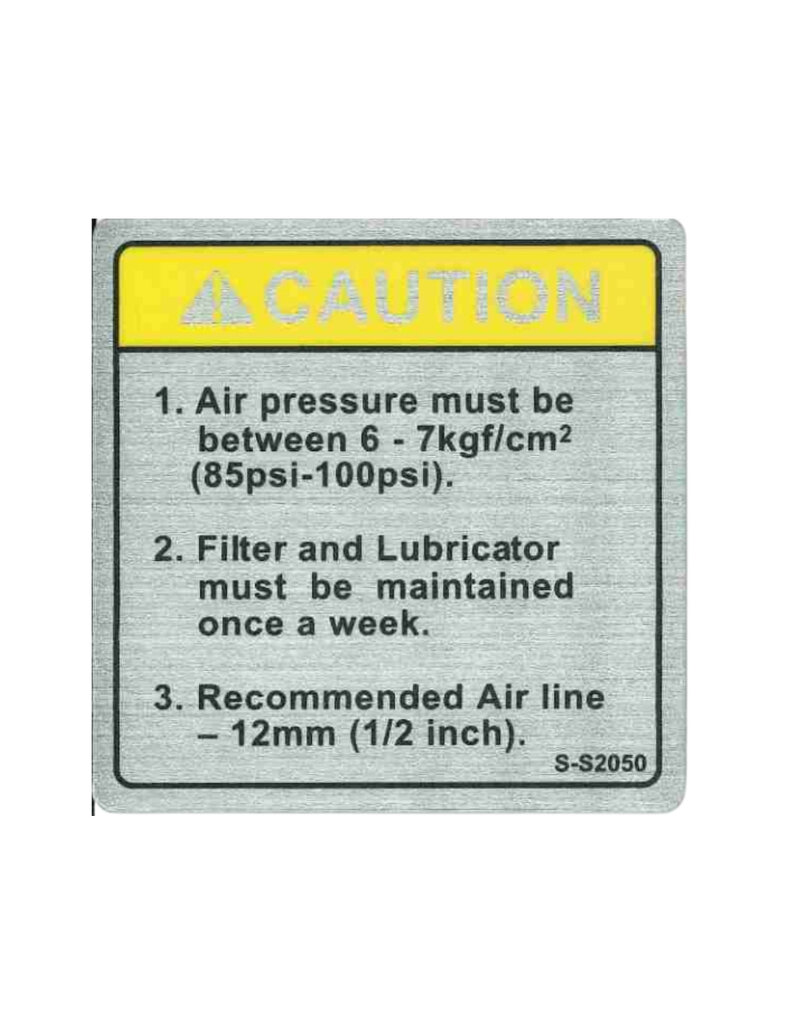 Caution Sticker S-S2050