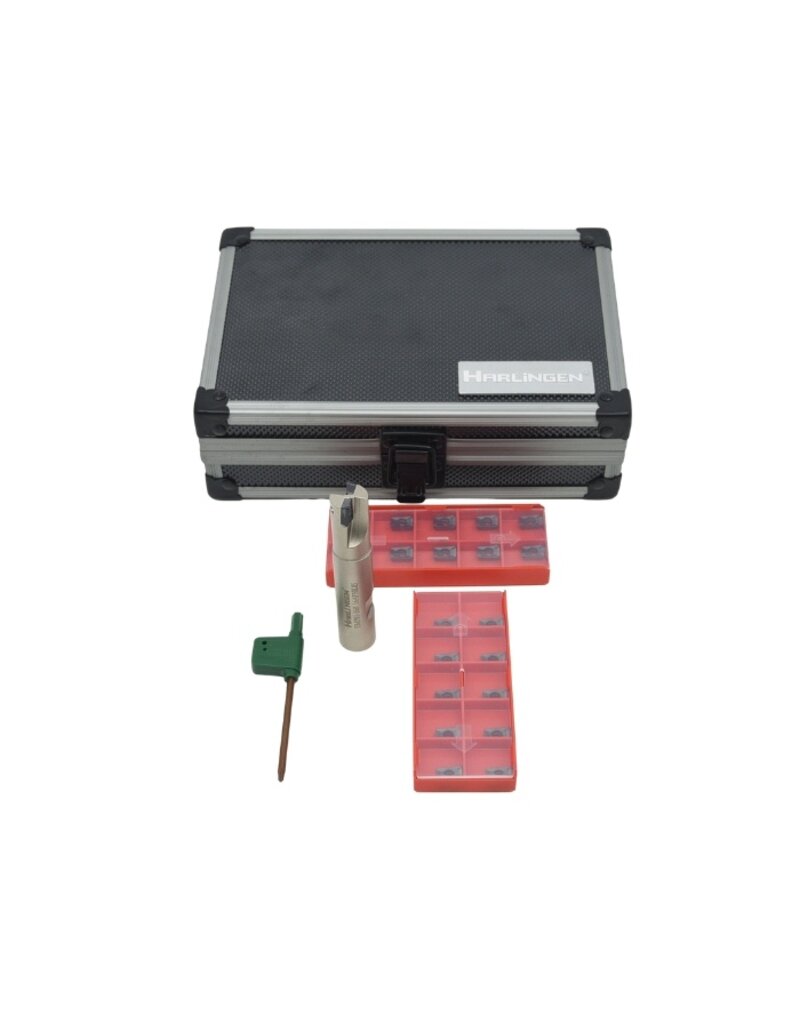 Crispyn Schachtfrees ø16mm Incl. 20 APKT-wisselplaten in Koffer