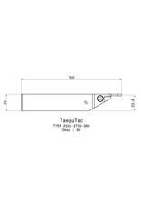 TaeguTec TaeguTec Gleufbeitel TTER 2525-3T25-D60