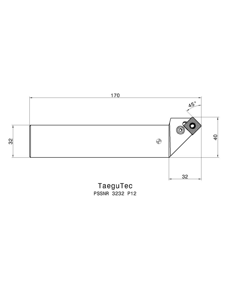 TaeguTec TaeguTec Afschuinbeitel PSSNR 3232 P12