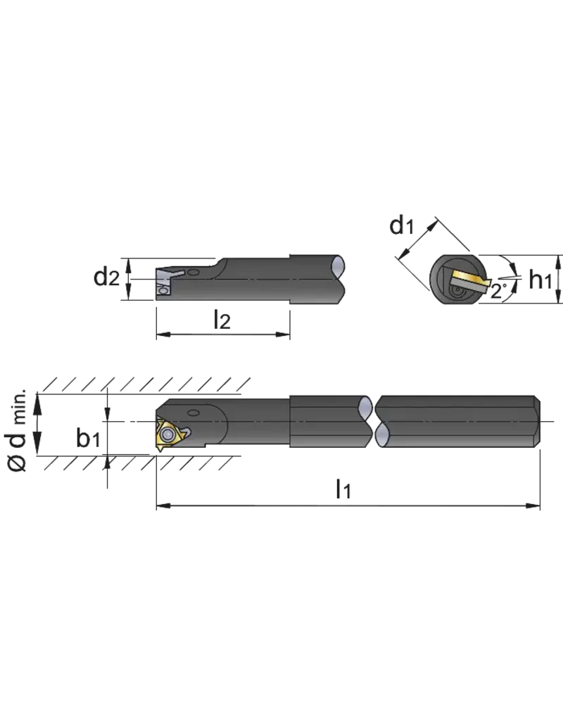Phantom Schroefdraadbeitel A25R-R16