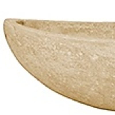 Polystone - Kunststof pot - Boat Natural - H 13cm