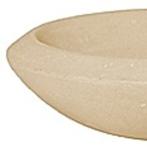Polystone - Kunststof pot - Plate Natural - H 10cm
