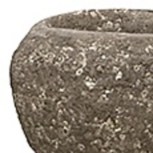 Polystone Rock - Kunststof pot - Findling Brown - H 15cm