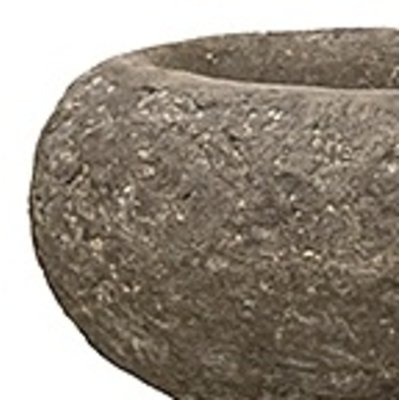 Polystone Rock - Kunststof pot - Findling Brown - H 18cm