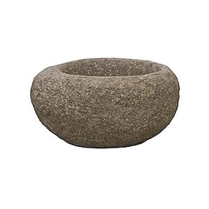 Polystone Rock - Kunststof pot - Findling Brown - H 25cm