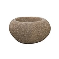 Polystone Rock - Kunststof pot - Findling Brown - H 48cm