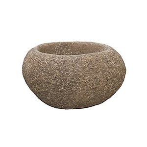 Polystone Rock - Kunststof pot - Findling Brown - H 48cm